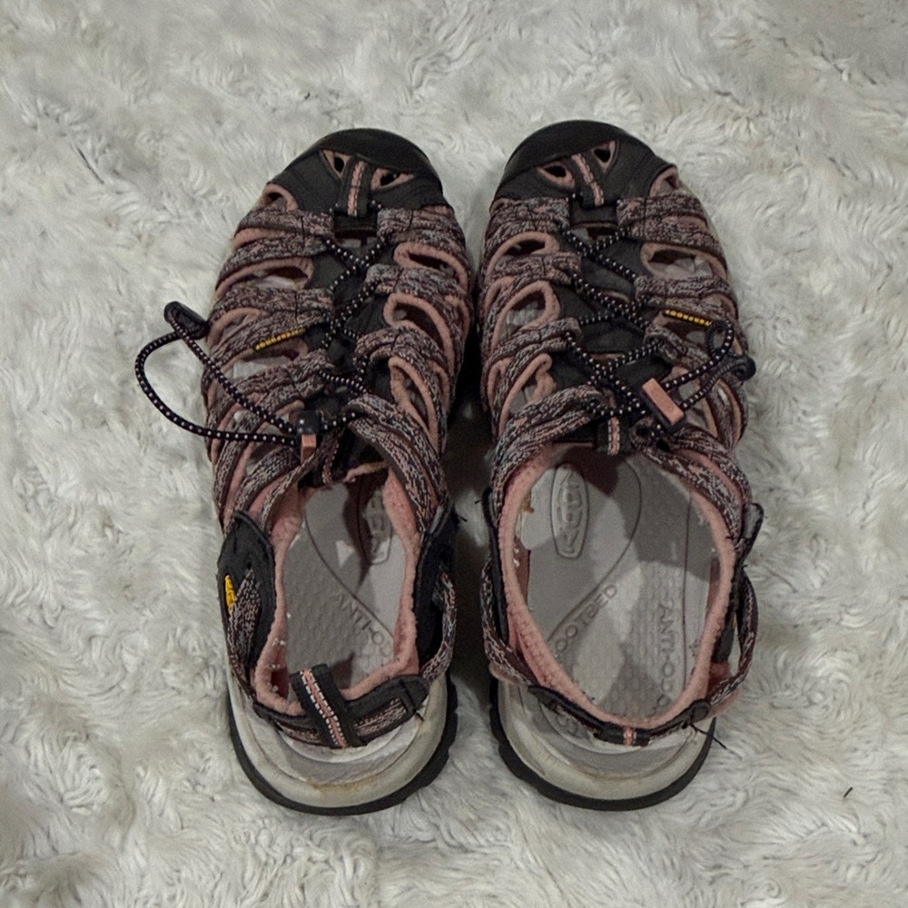 Keen Sandals Womens 11 Whisper Hiking‎ Water Brown Pink Drawstring - Picture 4 of 6